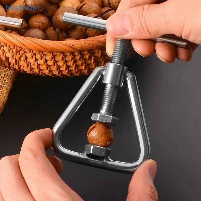 Bdgf al คู่มือ Nut Opener Cracker เครื่องวอลนัทครัวเครื่องมือเหล็ก Sheller Nut Macadamia อุปกรณ์เสริม TH