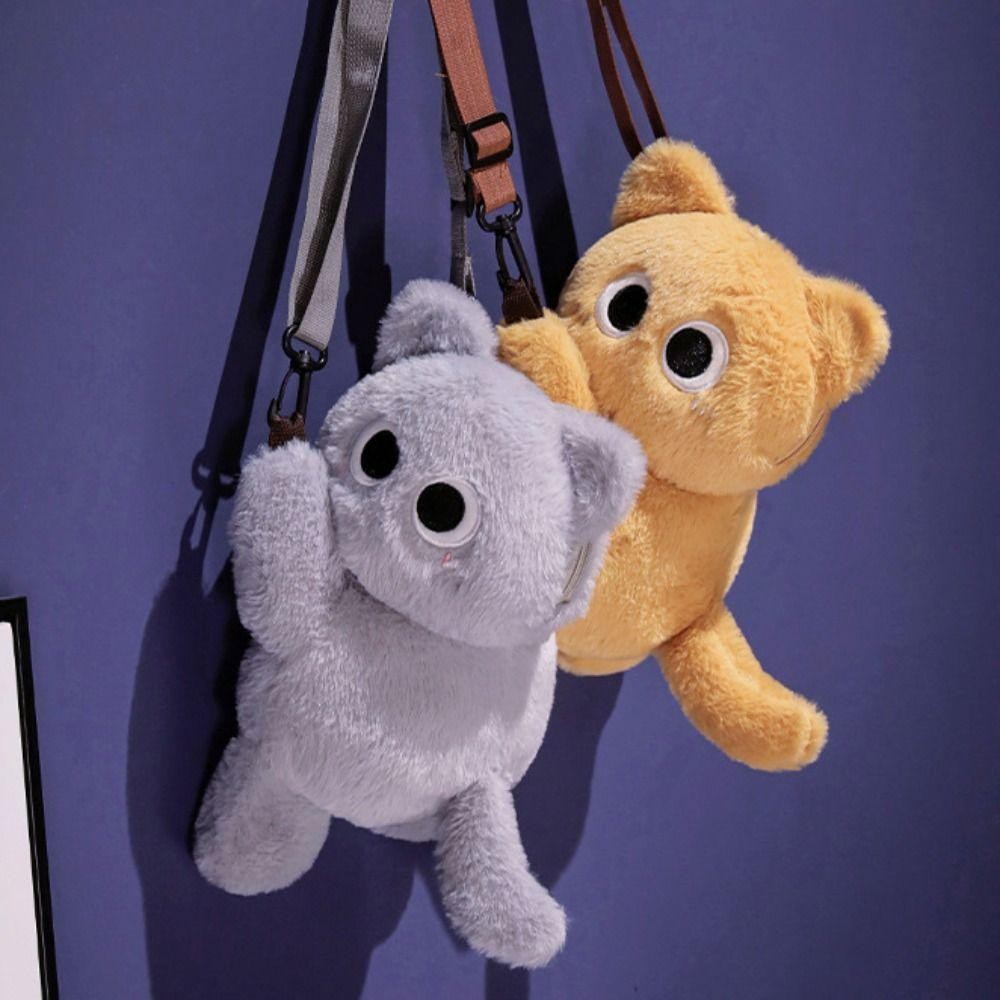 Fusionflash กระเป๋าสะพายแมวสยาม,นุ่ม Kawaii สัตว์ Lamb Crossbody กระเป๋า,แบบพกพาตุ๊กตาสัตว์ที่ถอดออกได้สายของเล่นตุ๊กตาน้ําหนักเบากระเป๋าเป้สะพายหลังนักเรียน ราคา ถูกที่สุด ดีลบีเคเค แกลเลอรีภาพที่ 7