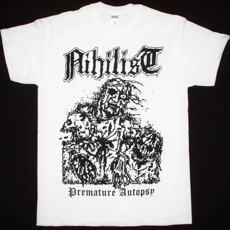 Nihilist preseran autopsy Swedish Death Metal tombed White T SHIRT