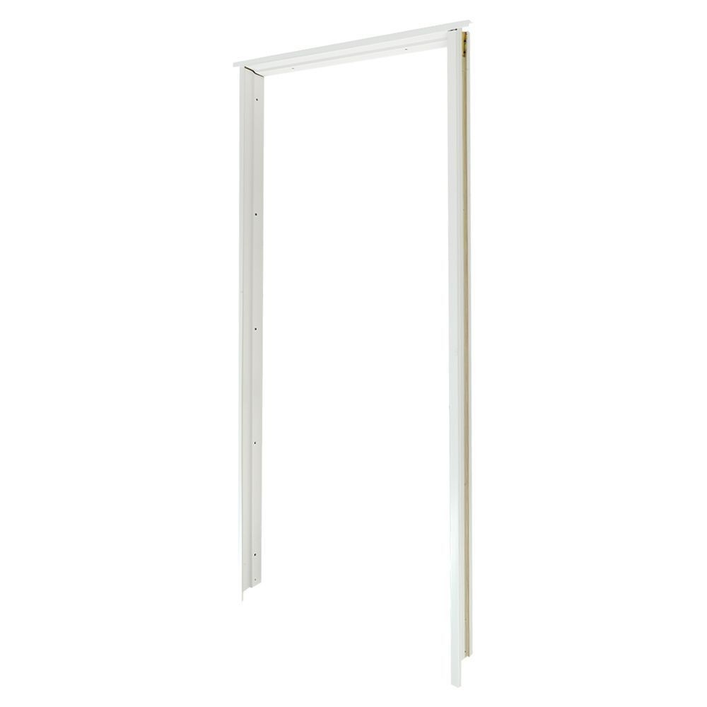 WPC DOOR FRAME KING 80x200CM WHITE วงกบประตูไม้สังเคราะห์พร้อมซับเฟรม KING 80x200 ซม. สีขาว วงกบประต