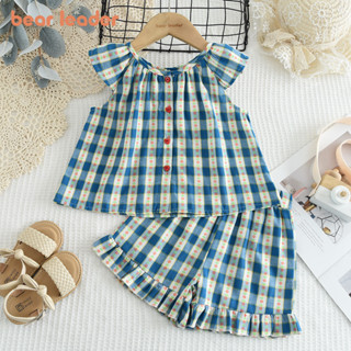 ผู้นําหมี1-5ปีฤดูร้อนสาวสูทเวอร์ชั่นเกาหลีดอกไม้ลายสก๊อตพิมพ…