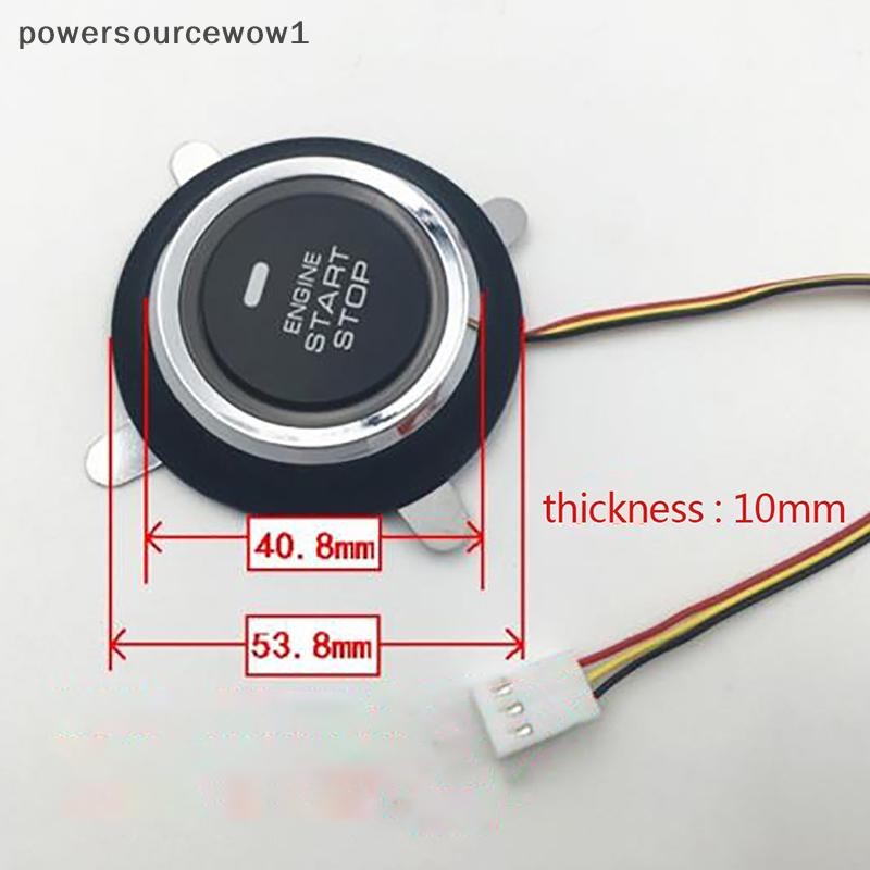 Wow 12V เปลี่ยนอัตโนมัติรถเครื่องยนต์หยุดปุ่มกดสวิตช์สตาร์ทจุดระเบิด TH