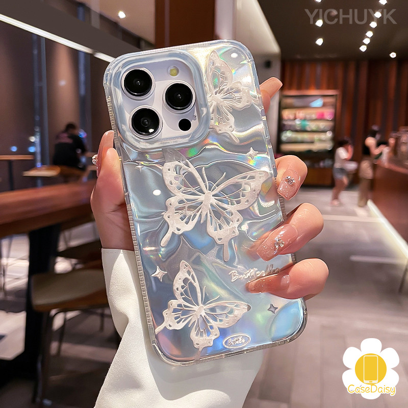 หรูหรา Ripple Luster ผีเสื้อเคสโทรศัพท์ซิลิโคนปกหลังสําหรับ Xiaomi Redmi หมายเหตุ 9 9s 9 Pro Max หมา