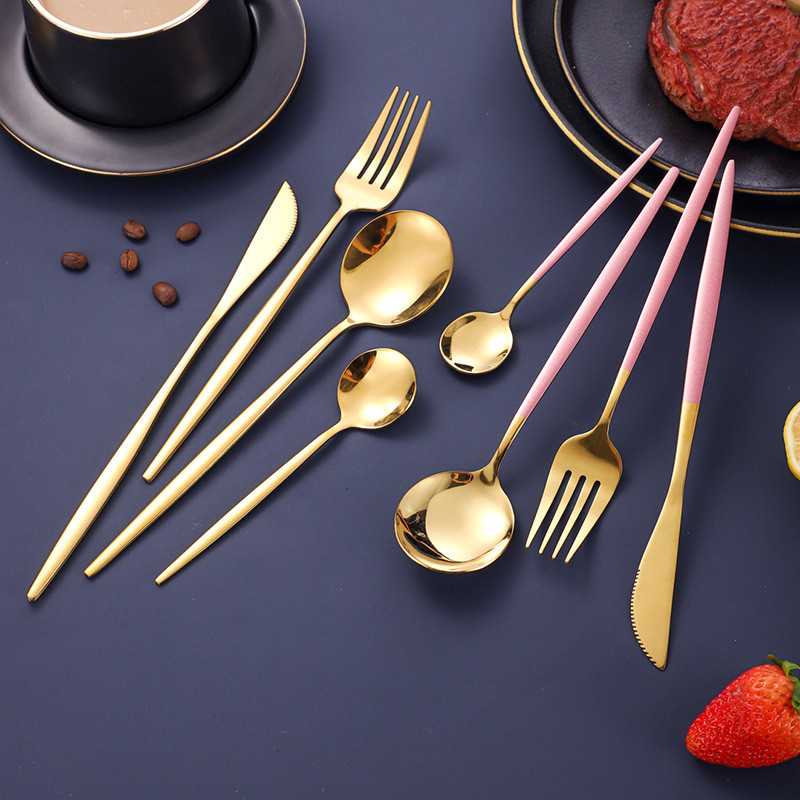 [พร้อมส่ง🔥🔥] ช้อนเกาหลี ส้อมเกาหลี ชุดช้อนส้อม ขนาด21cm แสตนเลสแท้ ทรงเกาหลีแท้ （คุณภาพดีมีน้ำหนัก!) 🚀