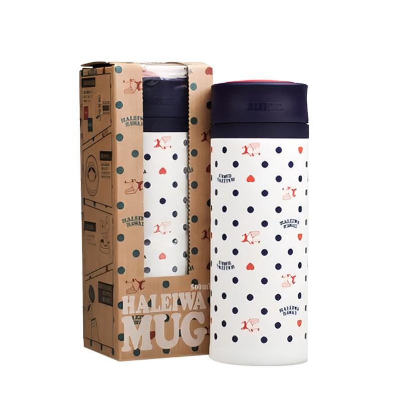 ((นําเข้าจากญี่ปุ่น) Haleiwa Thermos Cup ผู้ชายผู้หญิงสแตนเลส 500ml สํานักงานนักเรียน