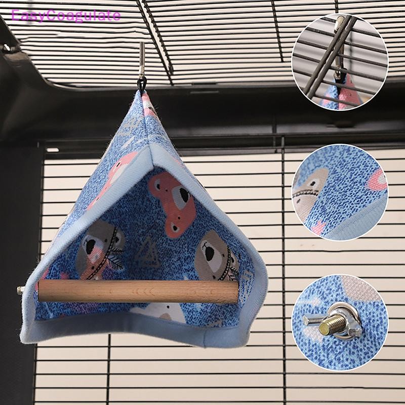 Eas Bird Nest Bed Hammock Cage Perch สําหรับนกแก้วนกแก้ว Finch Canary สัตว์เลี้ยงขนาดเล็กอุปกรณ์ Ate