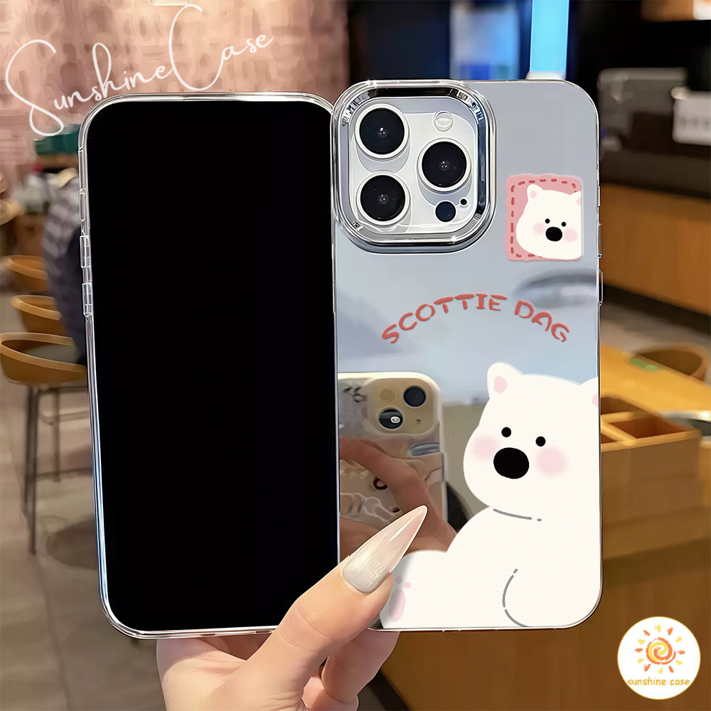 ส่งจากไทย เคสไอโฟน15 หมีสีน้ำตาล น่ารัก เคสกระจกเงาขาตั้งใช้กับIPhone11 12 13 14 15 16 Pro PROMAX 7/8PLUS X XR XS SE2020 - รูปที่ 4