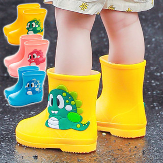 รองเท้าบูทเด็ก บูทกันน้ำ อายุ 2-6 ปี แบบสั้นน่ารัก กันน้ําแล…