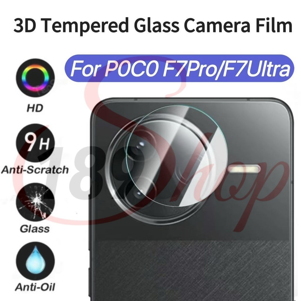 ฟิล์มกล้อง For XM POCO F7pro F7Ultra ฟิล์มกันรอยกล้องหลัง ใส/ดำ ฟิล์มกระจกนิรภัยป้องกันเลนส์กล้อง  ส
