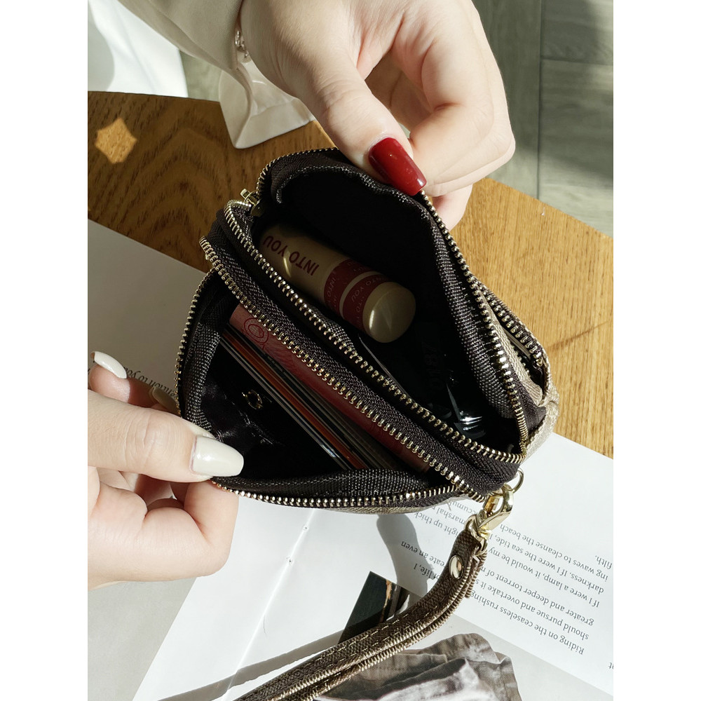 กระเป๋าคลัทช์มัลติฟังก์ชัน พร้อมซิปและช่องใส่เหรียญ - รูปที่ 3