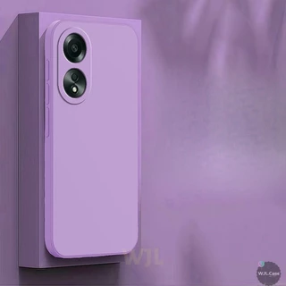 เคส OPPO A58 4G เคสนิ่มโทรศัพท์มือถือซิลิโคนสีลูกกวาดเรียบง่าย YT