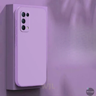 เคส OPPO Reno 5 เคสซิลิโคนโทรศัพท์มือถือสีลูกกวาดเรียบง่าย YT