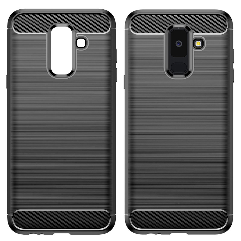 SAMSUNG สําหรับGalaxy A7 A8 A9 2018 A70S A70 A50 A30 A20 A30S A50S A20S A21 A11 A31 A51 A71 A90 5Gคาร์บอนไฟเบอร์แปรงสําหรับSamsung J6 Pro J7 A8 กรณียางยืดหยุ่น
