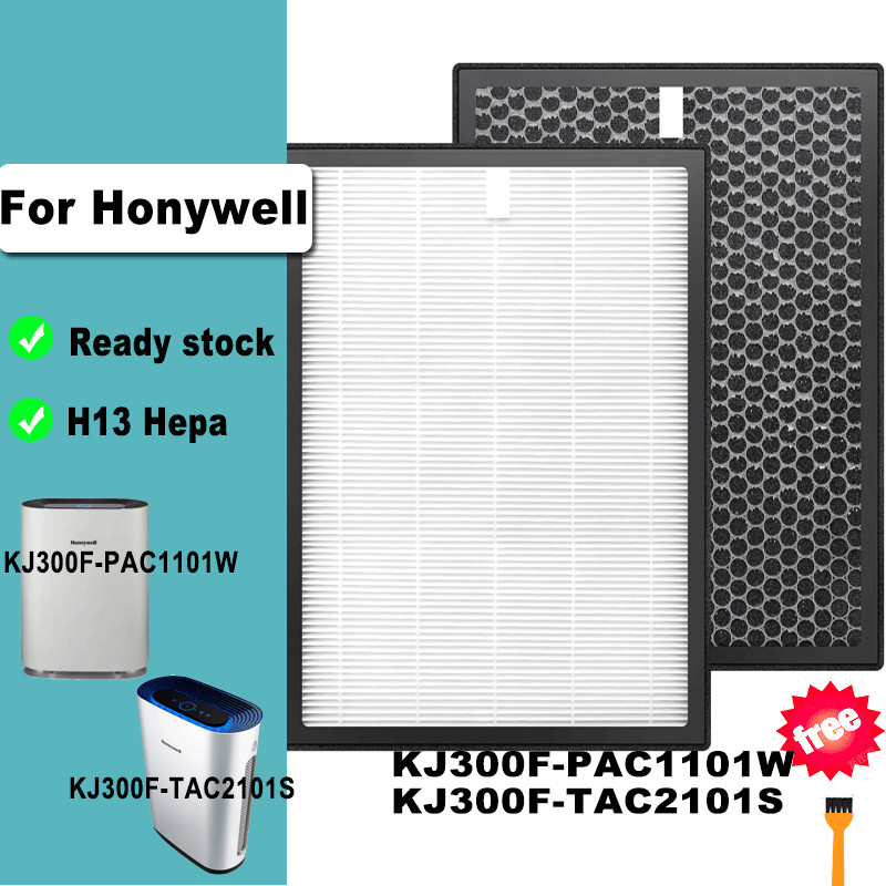 เปลี่ยน H13 ตัวกรองถ่านกัมมันต์ Hepa สําหรับเครื่องฟอกอากาศ Honeywell KJ300F-PAC1101W KJ300F-TAC2101