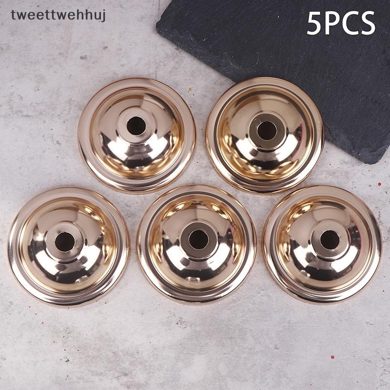 Tw 5PCS โคมไฟเพดานขนาดเล็กฝาครอบนูน DIY ตกแต่งฝาครอบรูกลาง 10 มม.โคมไฟเพดานโคมไฟติดผนังไฟตั้งโต๊ะจี้ huj