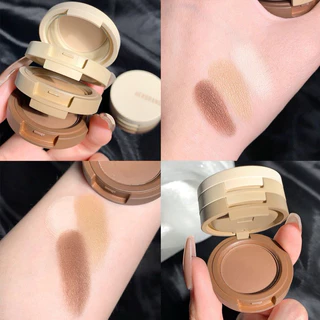 S-37🌟Herorange 3in1 Face Palette พาเลตต์อเนกประสงค์ รวมอายแชโดว์ บลัชออน และไฮไลท์ในตลับเดียว