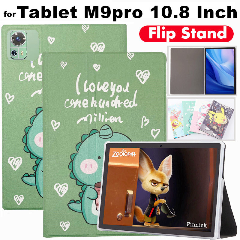 for Tablet Galaxy Tab M9pro M9 Pro 10.8 Inch Case Filp Leather Shockproof Silicone Protective Case S
