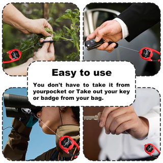1 ชิ้นหดพวงกุญแจ หนัก หน้าที่ คาราไบเนอร์ ผู้ถือตราที่มี32เหล็กหดสาย