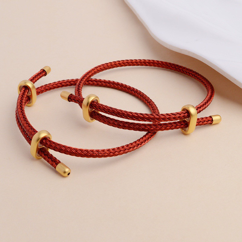 LOTUS CHARM สร้อยข้อมือสายเคเบิล 3 มม. พร้อม Charm เจาะและกาวฟรีและจุก LT711B