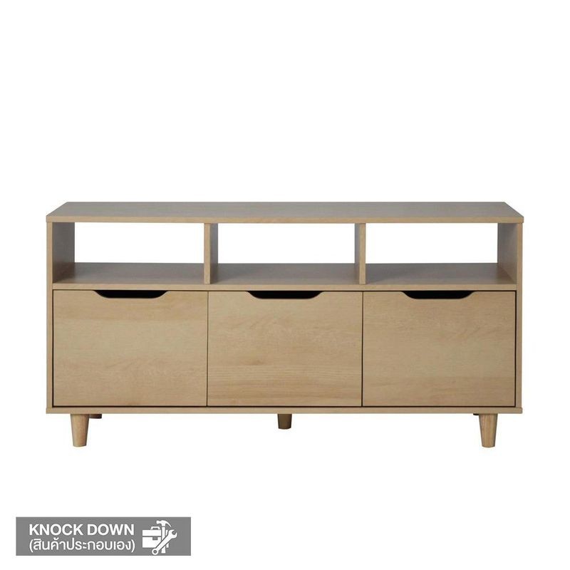MOOVE ชั้นวางทีวี 120x40x50 สีไม้ยาง