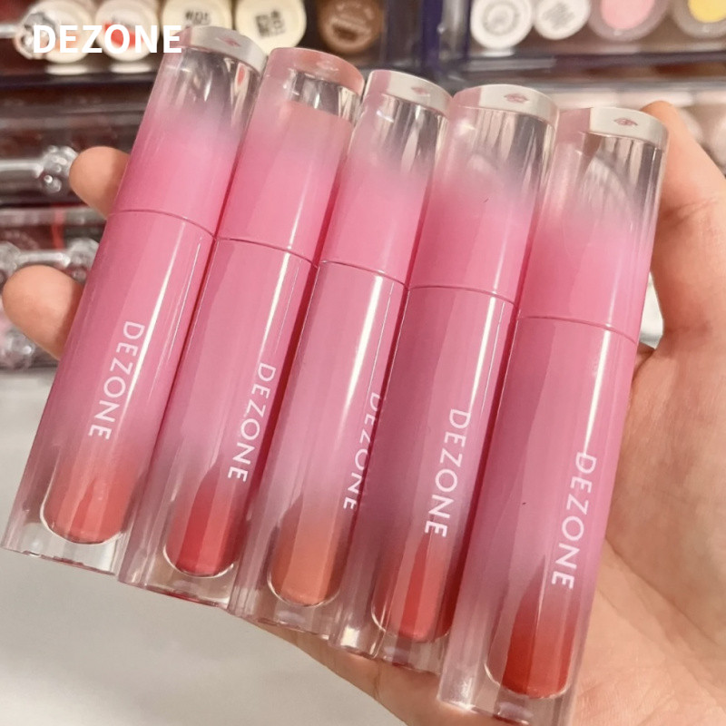 DEZONE ลิปกลอส วอเตอร์ มิสท์ ลิปกลอส แมท มิเรอร์ กำมะหยี่ คัลเลอร์ ไม่จางหายง่าย ลิปสติก