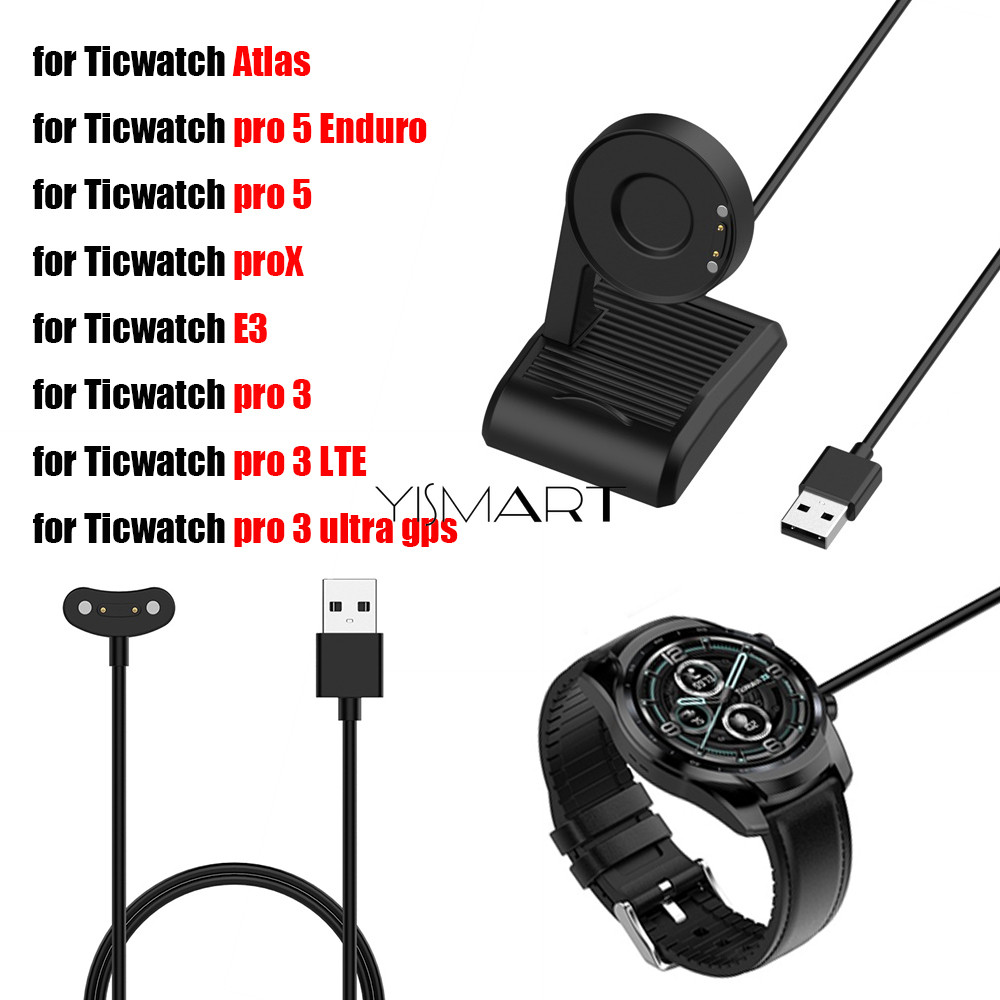 Stand Charger Dock สําหรับ Ticwatch Atlas สายชาร์จแม่เหล็กสําหรับ Ticwatch Pro 5 Enduro / 3 Ultra GP