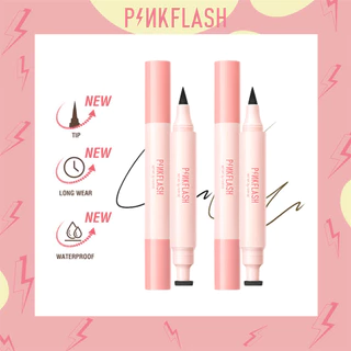 อายไลเนอร์กันน้ำติดทนนาน 2 ชิ้น PINKFLASH Seal Silkworm Eyeliner เครื่องสำอางสำหรับดวงตา ปากกาอายไลเนอร์แบบน้ำ