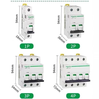 Schneider ไฟฟ้า Acti9 iC65N 1P 2P 3P 4P MCB Miniature Circuit Breaker C 1A 2A 4A 6A 10A 16A 20A 25A 32A 40A 50A 63A Air Switch