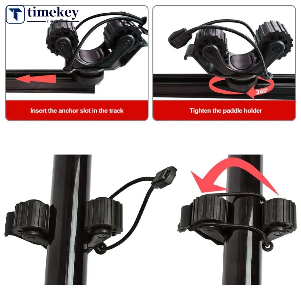 TME เรือคายัค Paddle Holder Kayak Track Mount สําหรับ Holding Standard Paddle Oar ผู้ถือ Kayak Rail 