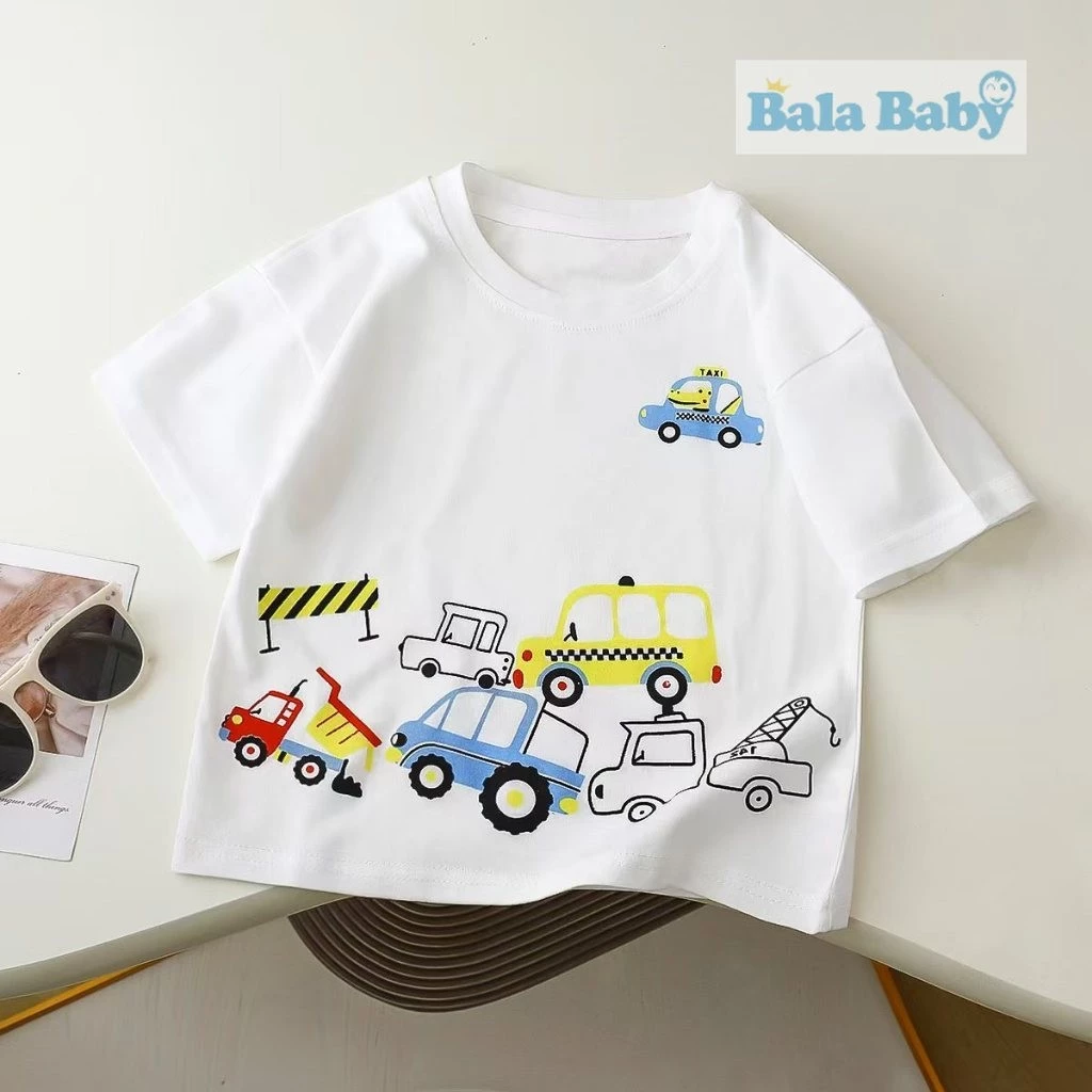 เสื้อผ้าแฟชั่นเด็ก เสื้อยืดเด็กผู้ชาย เนื้อผ้าcotton สำหรับอายุ1-4ปี DXT66 thumbnail 7