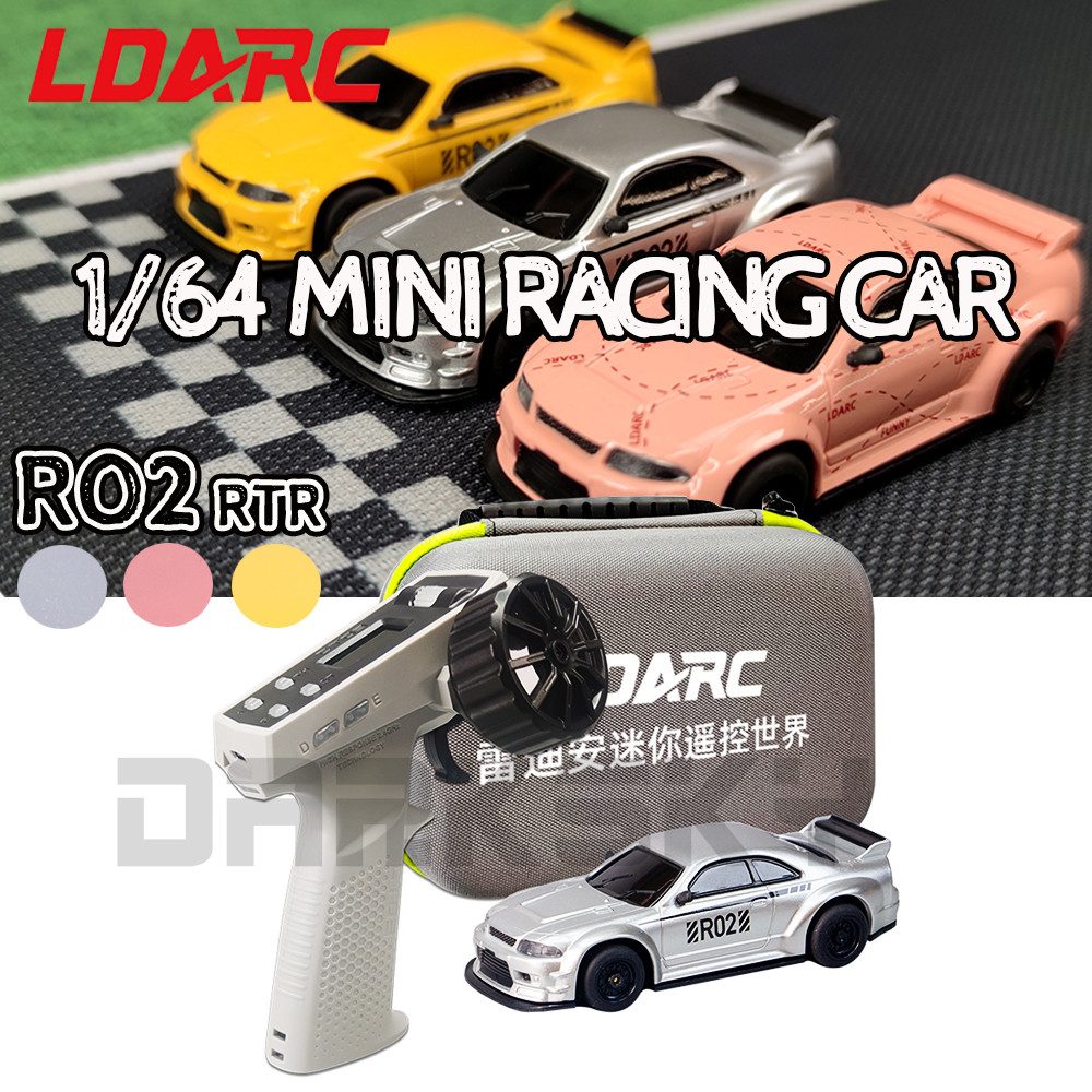LDARC R02 1/64 MINI RC จําลองไฟฟ้ารีโมทคอนโทรลรุ่นรถโต๊ะ On-Road รถ RTR 2.4GHz ผู้ใหญ่ของเล่นเด็ก