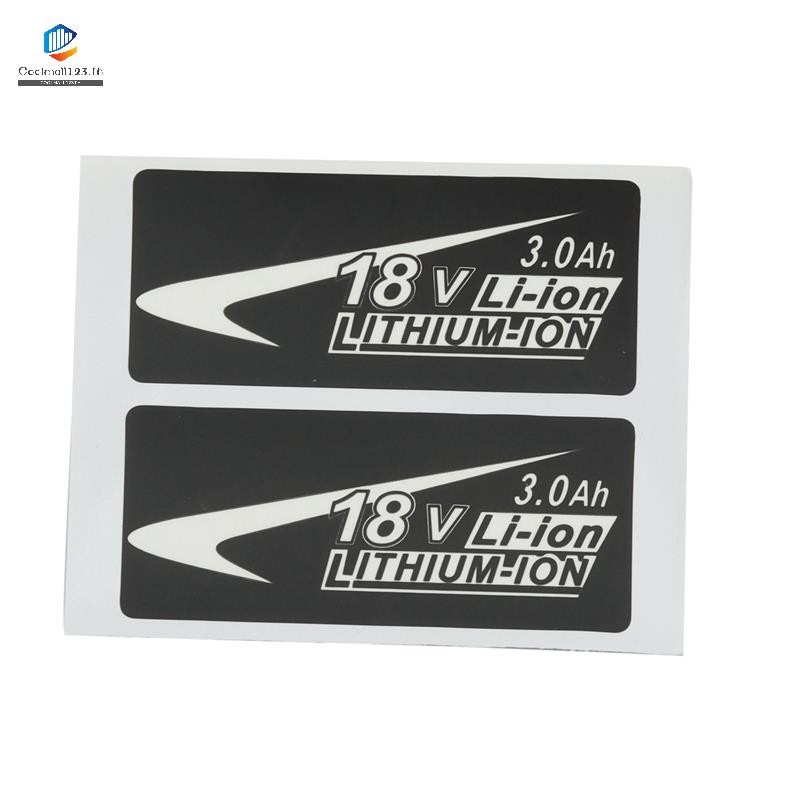 10 ชุด BL1830 Label แบตเตอรี่ลิเธียมไอออน 18V ป้ายสติกเกอร์เหมาะสําหรับ 18V โลโก้แบตเตอรี่ .coolmall123th ราคา ถูกที่สุด ดีลบีเคเค แกลเลอรีภาพที่ 5