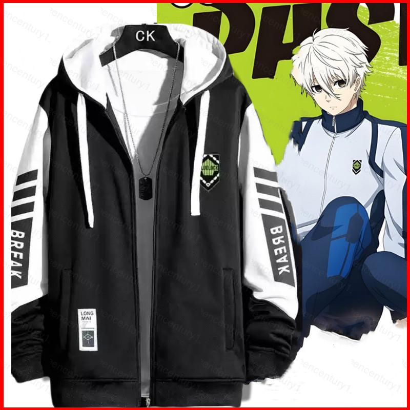 Ys Blue Lock Mikage Reo Isagi Yoichi Nagi Seishiro อะนิเมะซิป Hoodie coat แจ็คเก็ตเสื้อแขนยาว