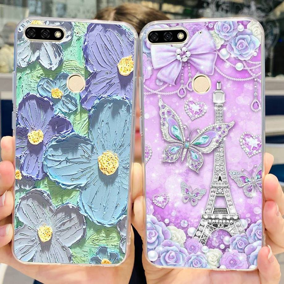 เคสโทรศัพท์สําหรับ Huawei Y7 2018 / Y7 Prime 2018 / Y7 Pro 2018 LDN-LX1 LDN-LX2 LDN-LX3 ไดโนเสาร์น่า