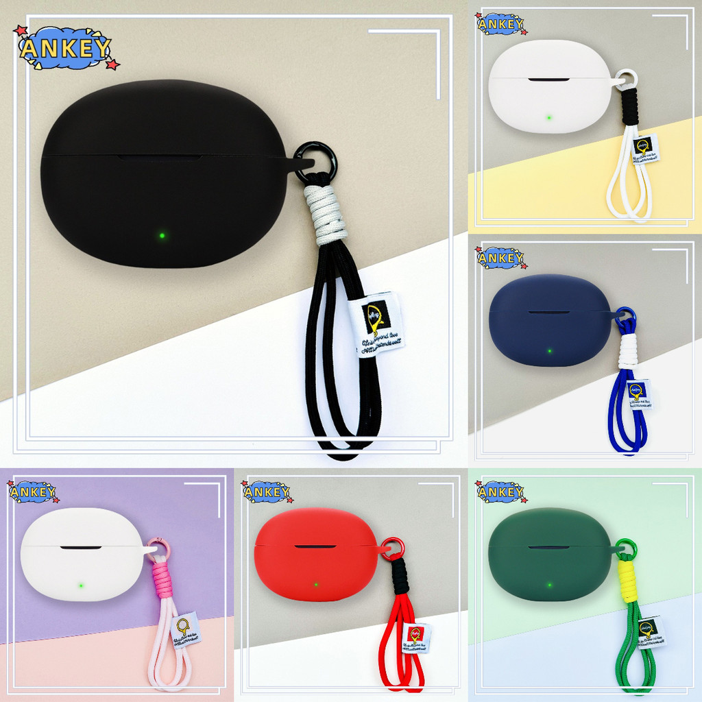 Case for QCY MeloBuds N70 Nylon Lanyard Protective Soft Cover Air3Neo Shells Anti Dust Sleeve Hand R