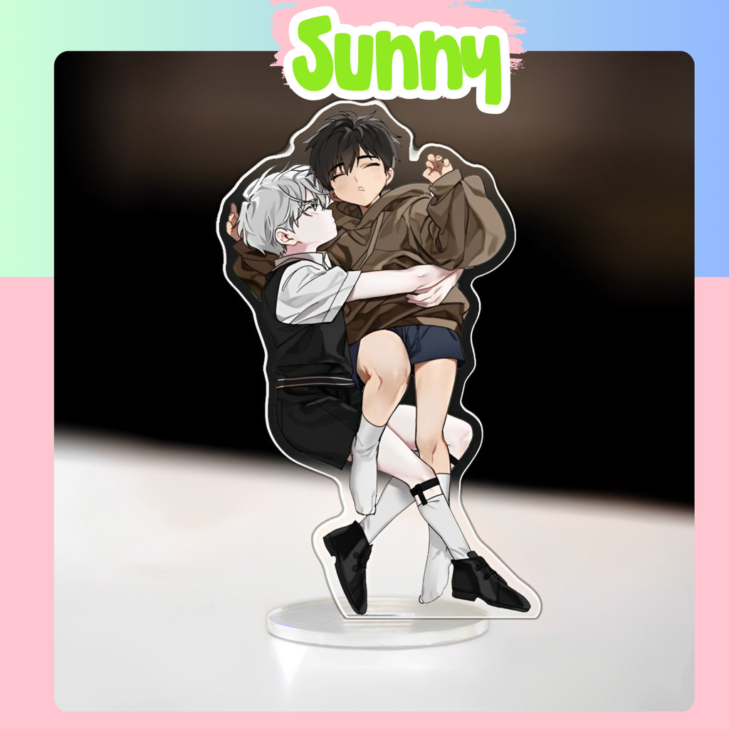 พวงกุญแจ โมเดลสแตนดี้ ภาพวาดแก้ว Passion Ilay Riegrow Jeong Taeui BL Manhwa อุปกรณ์ตกแต่งจอแสดงผล