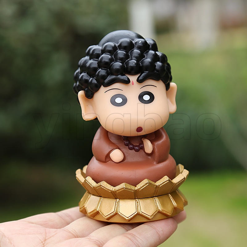 10 ซม.อะนิเมะ Crayon Shin-chan cos Lord พระพุทธรูป Cutecake toppers ตุ๊กตาเค้กวันเกิดตกแต่งอะนิเมะ Action Figure งานอดิเรกของเล่นตุ๊กตา - รูปที่ 2