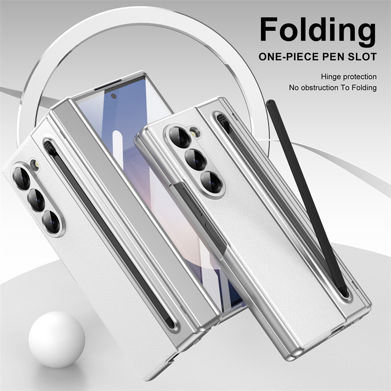 Anti-DROP สําหรับ Samsung Galaxy Z Fold7 Fold6 Z Fold5 Fold4 พร้อมปากกาธุรกิจหนัง Z พับ 7 6 5 4 360 ป้องกันเคสโทรศัพท์ ราคา ถูกที่สุด ดีลบีเคเค แกลเลอรีภาพที่ 8