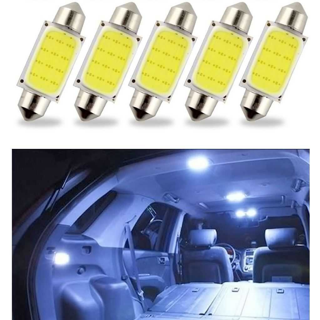 ไฟภายในรถ LED Plate Dome Light C5W 2W Cool White 1 PCS - BA9S- [[ ZENIX ]]