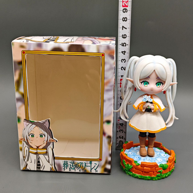 14 ซม.Frieren: Beyond Journeys End อะนิเมะรูป Elf Frieren รุ่น Q PVC Action Figures รุ่นเดสก์ท็อปรถต