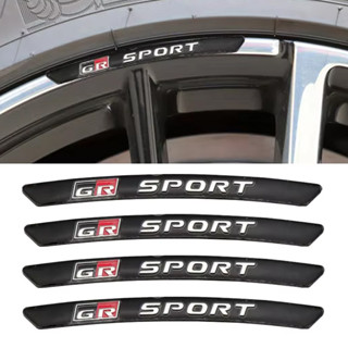 4 ชิ้น x สารส้ม GR กีฬาโลโก้ขอบล้อสติกเกอร์ป้ายสัญลักษณ์สําห…