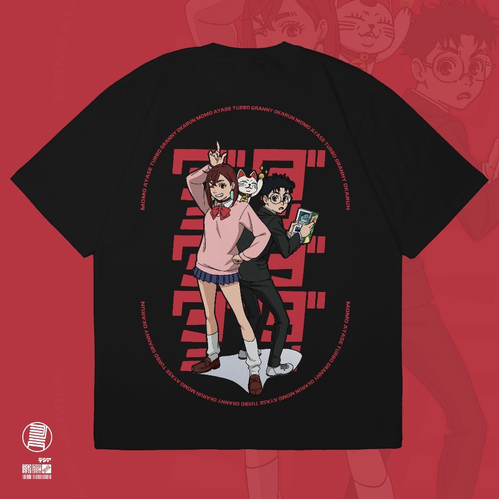 Okarun Dandadan  T-shirt เสื้อยืดสั้นทรงหลวมอินเทรนด์อเนกประสงค์สำหรับฤดูร้อนcotton