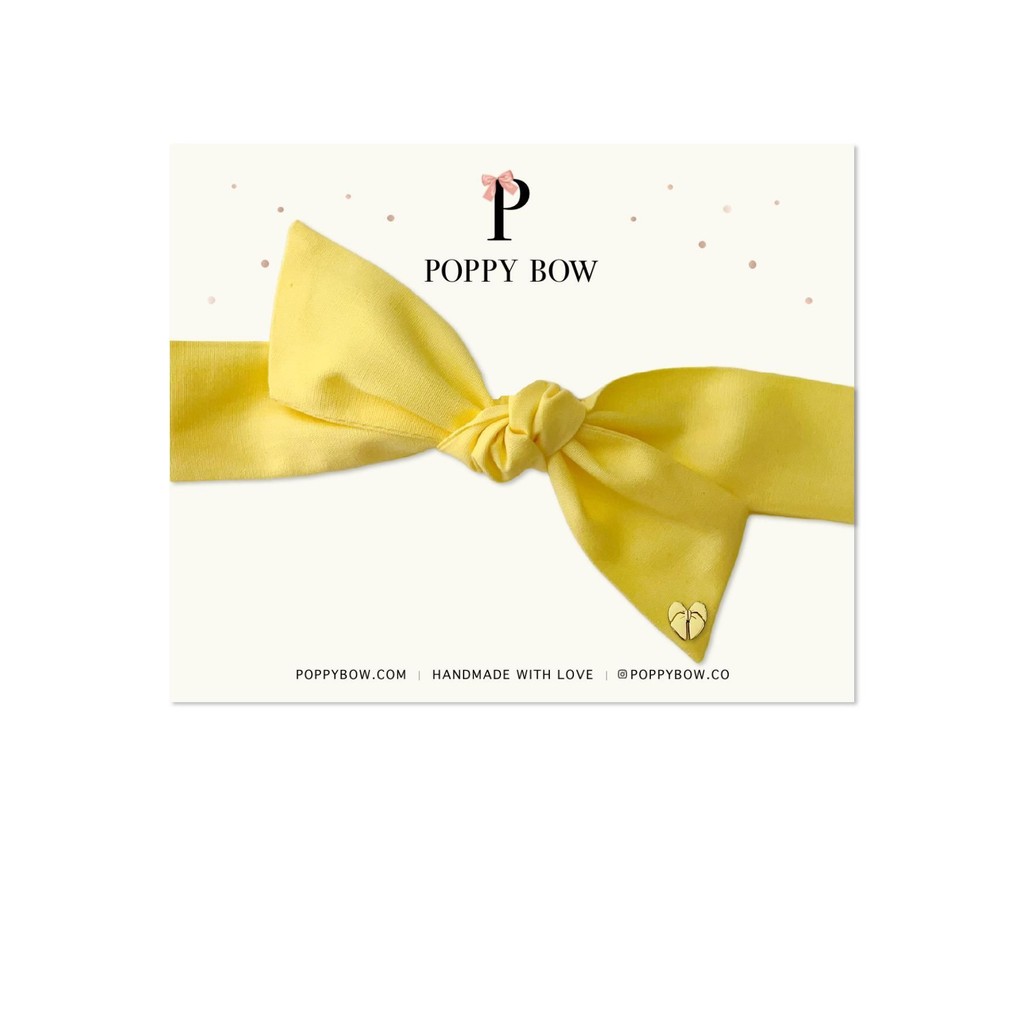 Poppy Bow Premium Mable Headwrap // มะนาว