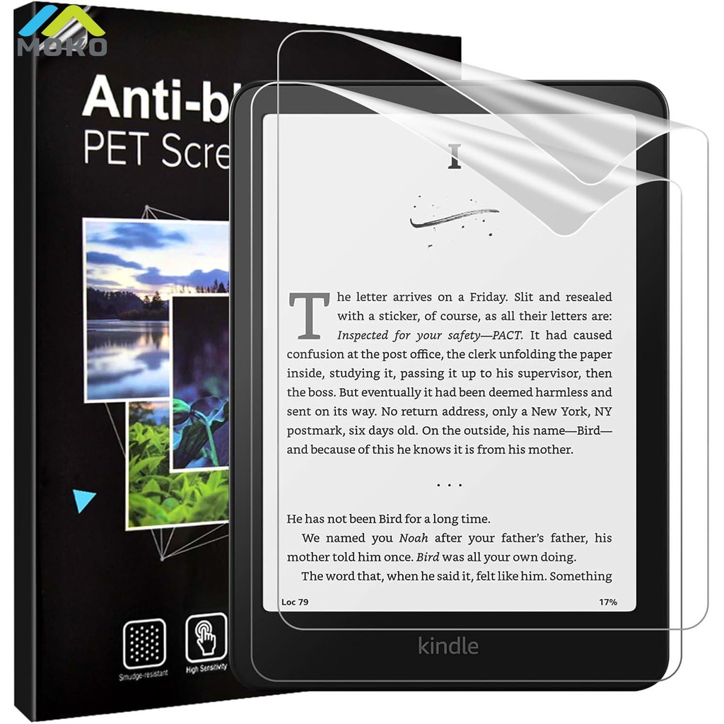 ฟิล์มกันรอยหน้าจอ PET ของ MOVO สําหรับ All-new Amazon Kindle Paperwhite 7 นิ้ว (12th Generation 2024