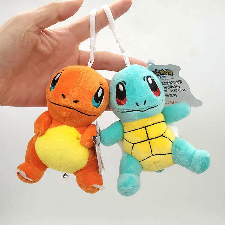 Pokemon Plush Cartoon Toys Keychain Pendant Doll Anime Figures Pikachu Charmander Psyduck Squirtle S