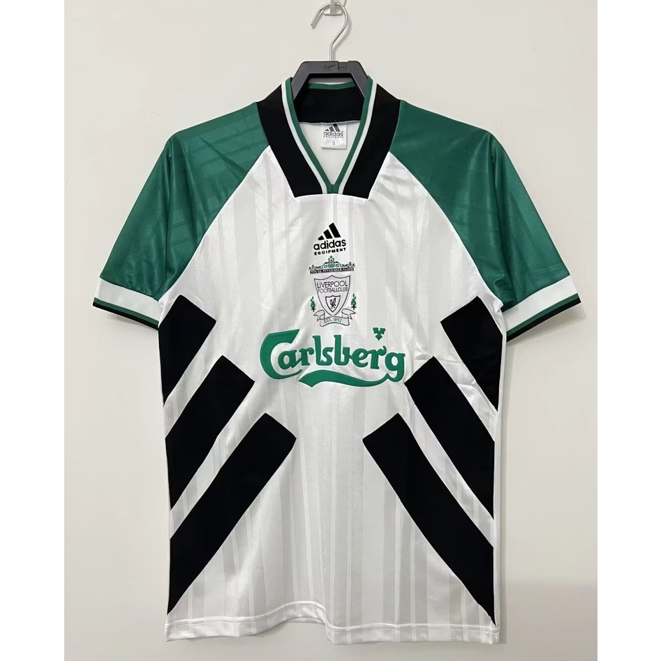 93-95 เสื้อยืดแขนสั้นกีฬาฟุตบอลย้อนยุค ลิเวอร์พูล ห่างออกไป