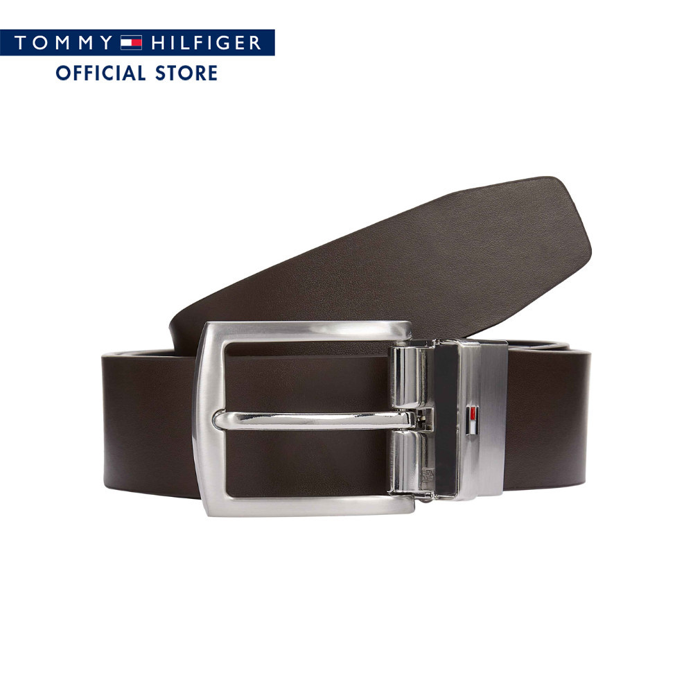 Tommy Hilfiger เข็มขัด ผู้ชาย 2 ด้าน รุ่น AM0AM13012 BDS - สีน้ำตาล/ดำ