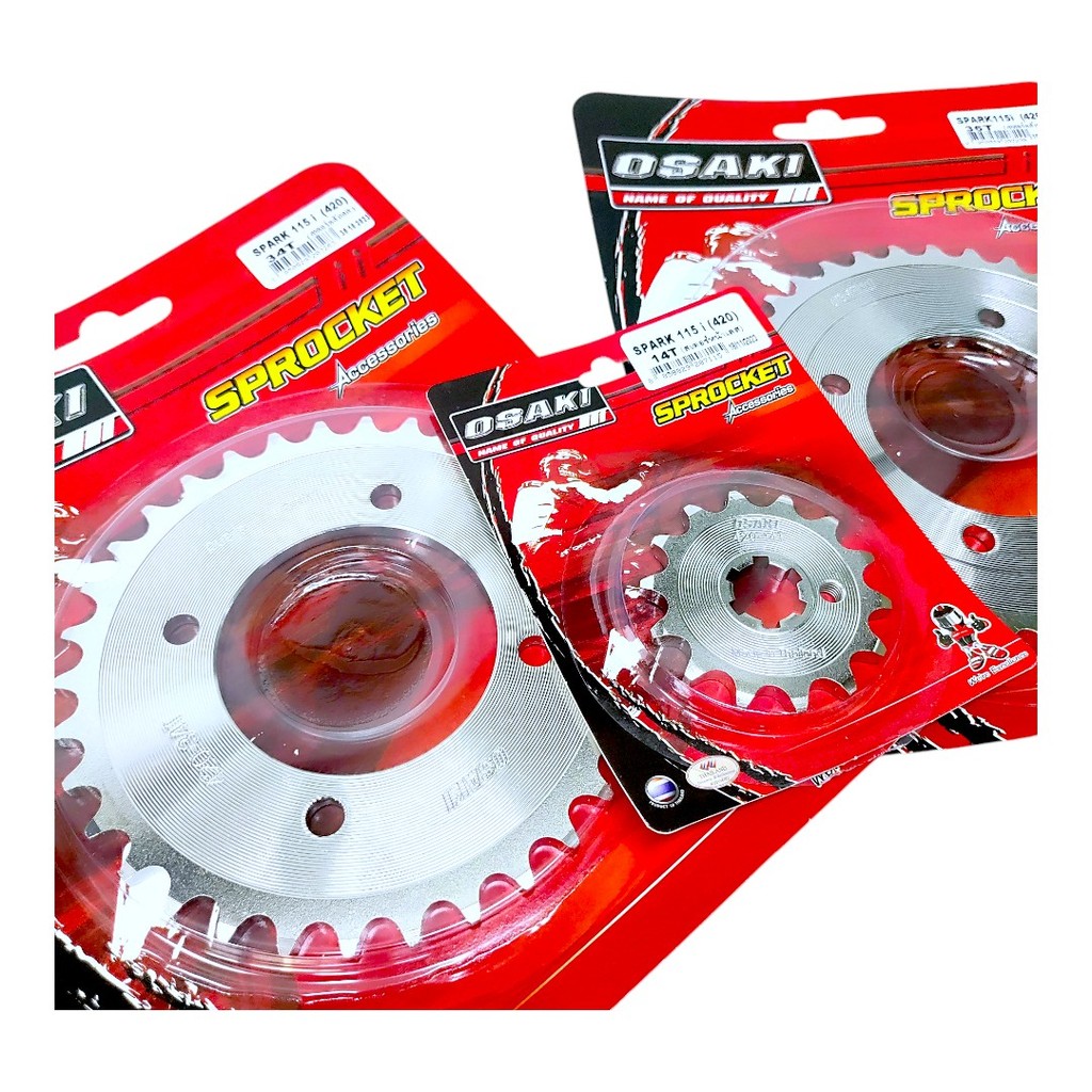OSAKI (420) สเตอร์หลัง SPARK115-i (สปาร์ค115-i) สเตอร์เลส หลัง สเตอร์ สปาร์ค115-i   แข็งแรง ทนทาน รับแรงกระชากได้ดี - รูปที่ 2