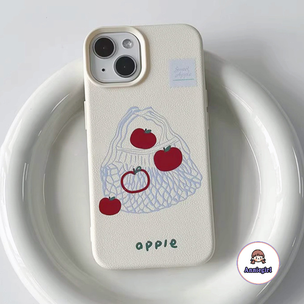 แฟชั่นสีแดงappleหนังเคสโทรศัพท์สําหรับiphone 11 15 16 Pro Max 16plus 12 14 13 Promaxสกปรกทนนุ่มTPUโทรศัพท์ปกหลัง