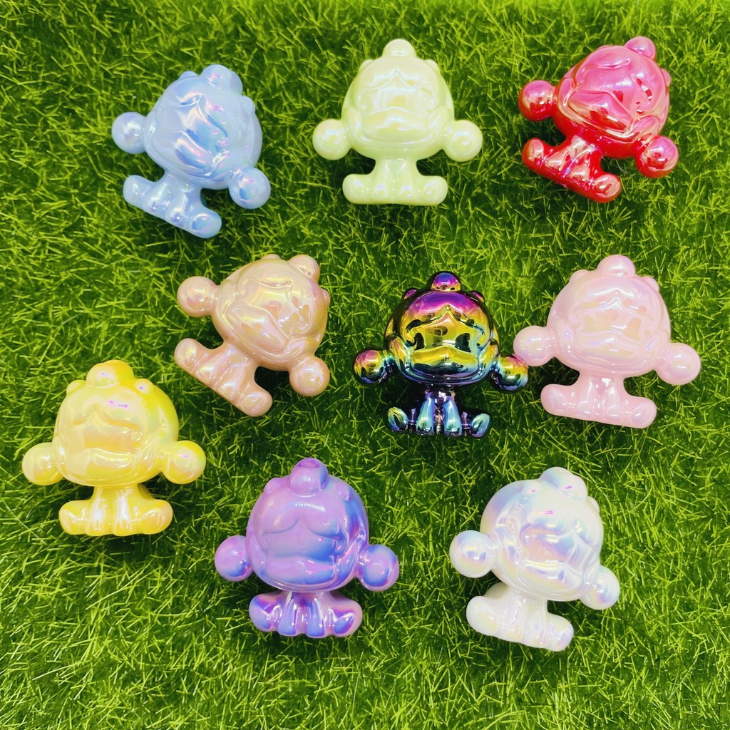 5ชิ้นสีชุบนั่งฟอง เอสพี หลวมลูกปัดทําเองโทรศัพท์มือถือโซ่พวงกุญแจลูกปัดปากกาอุปกรณ์เสริม